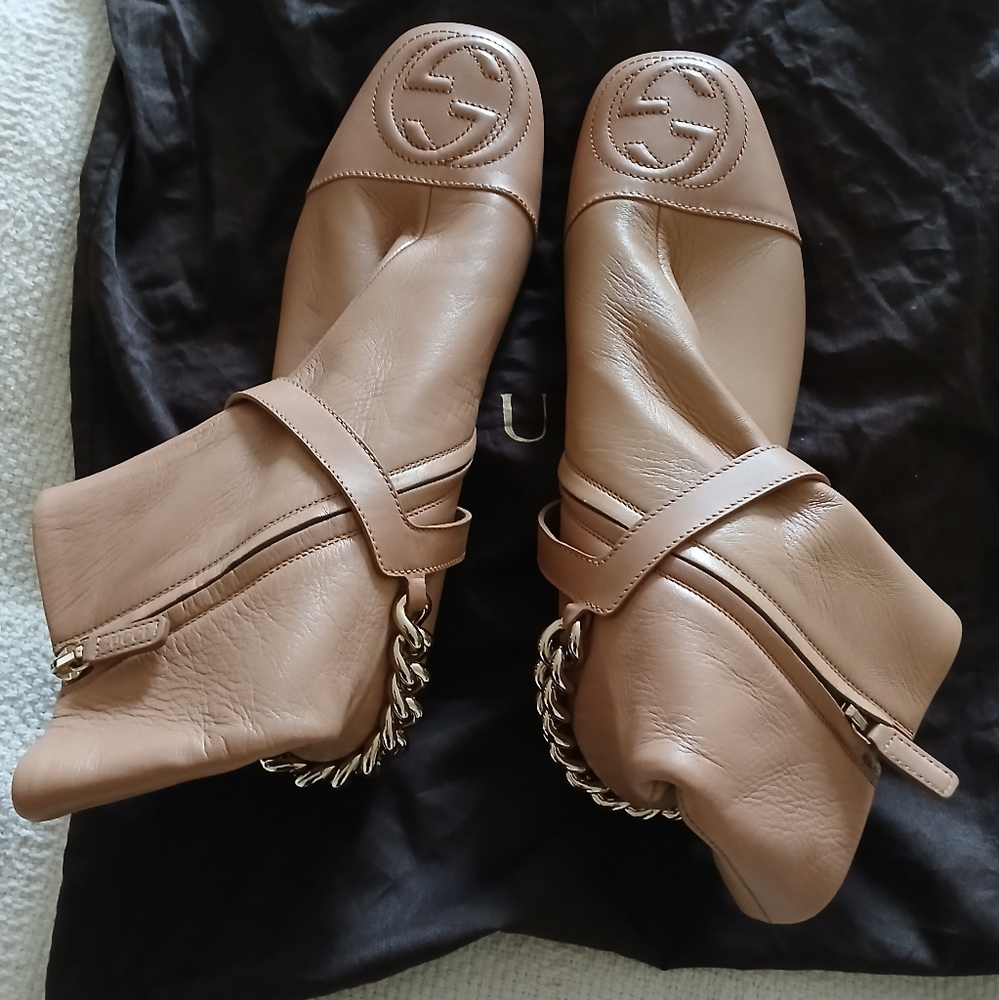New. Gucci soho  GG  ankle boot, side zipper - Picture 4 of 13